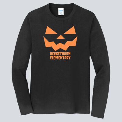 Adult Long Sleeve Shirt - Fall  - Jacko lantern Black Thumbnail