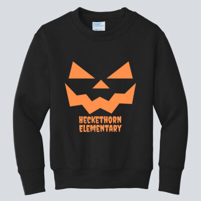 Youth Crewneck - Fall  - Jacko lantern Black Thumbnail