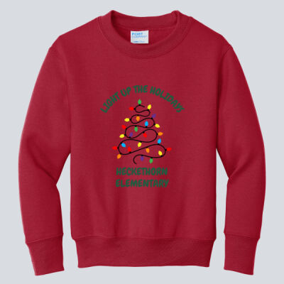 Youth Crewneck - Winter  - Light Up Green Thumbnail