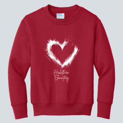 Youth Crewneck - Spring - Scratched Heart  Thumbnail