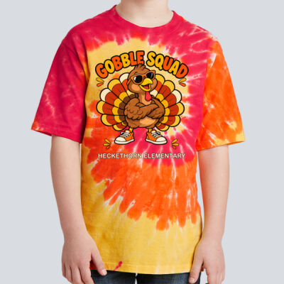 Youth Tie Dye T-Shirt - Thanksgiving - Gobble Squad Thumbnail